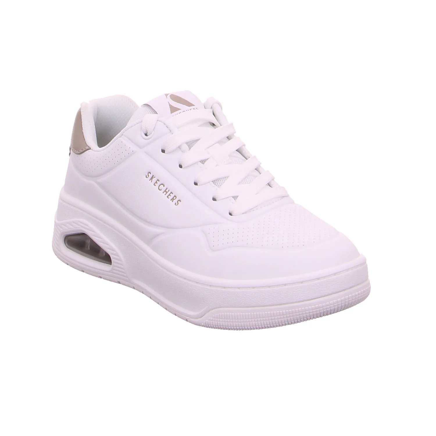 SKECHERS Sneaker Weiss Lederimitat
