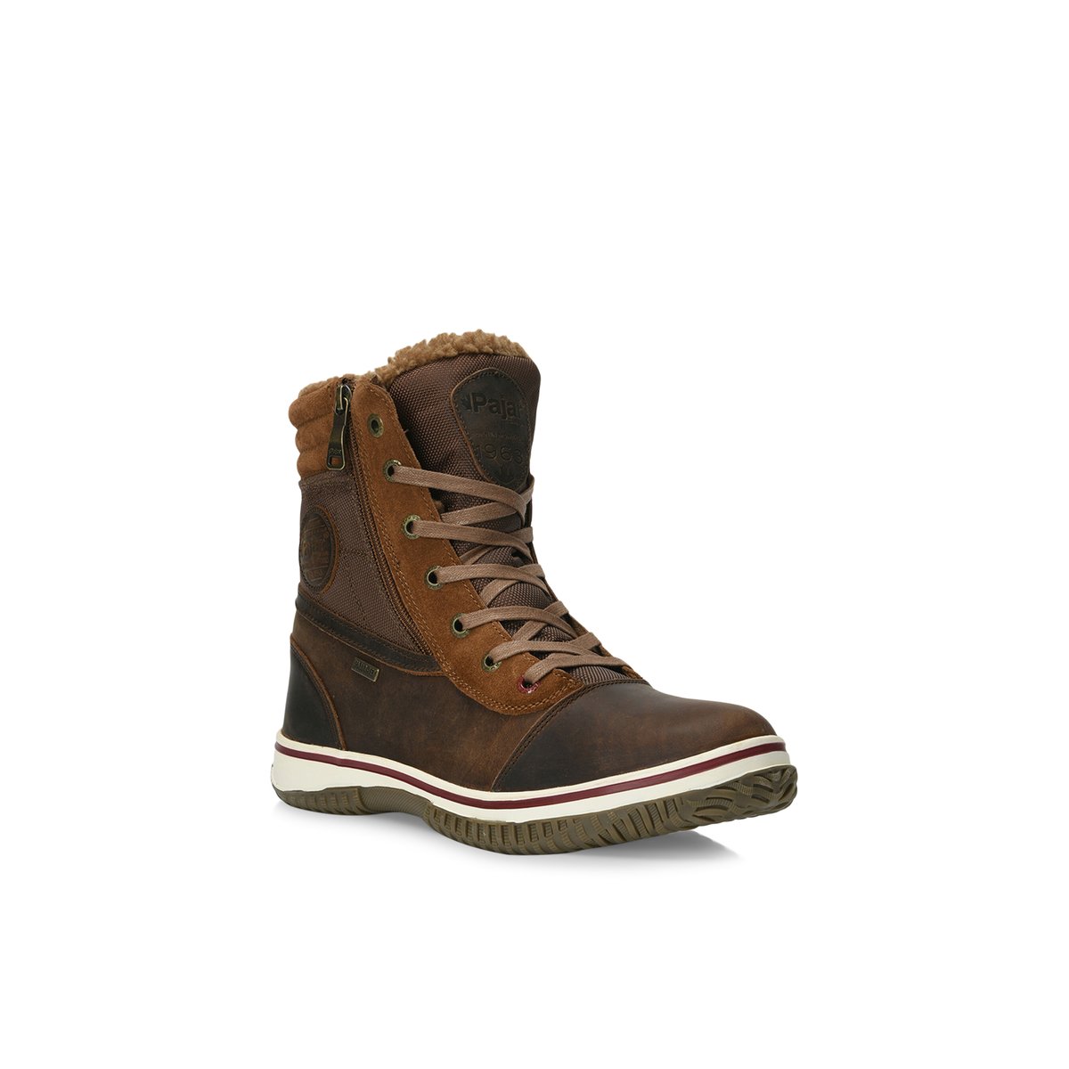 PAJAR-Tropper-Bottes d'hiver - Talon plat - Marron Foncé