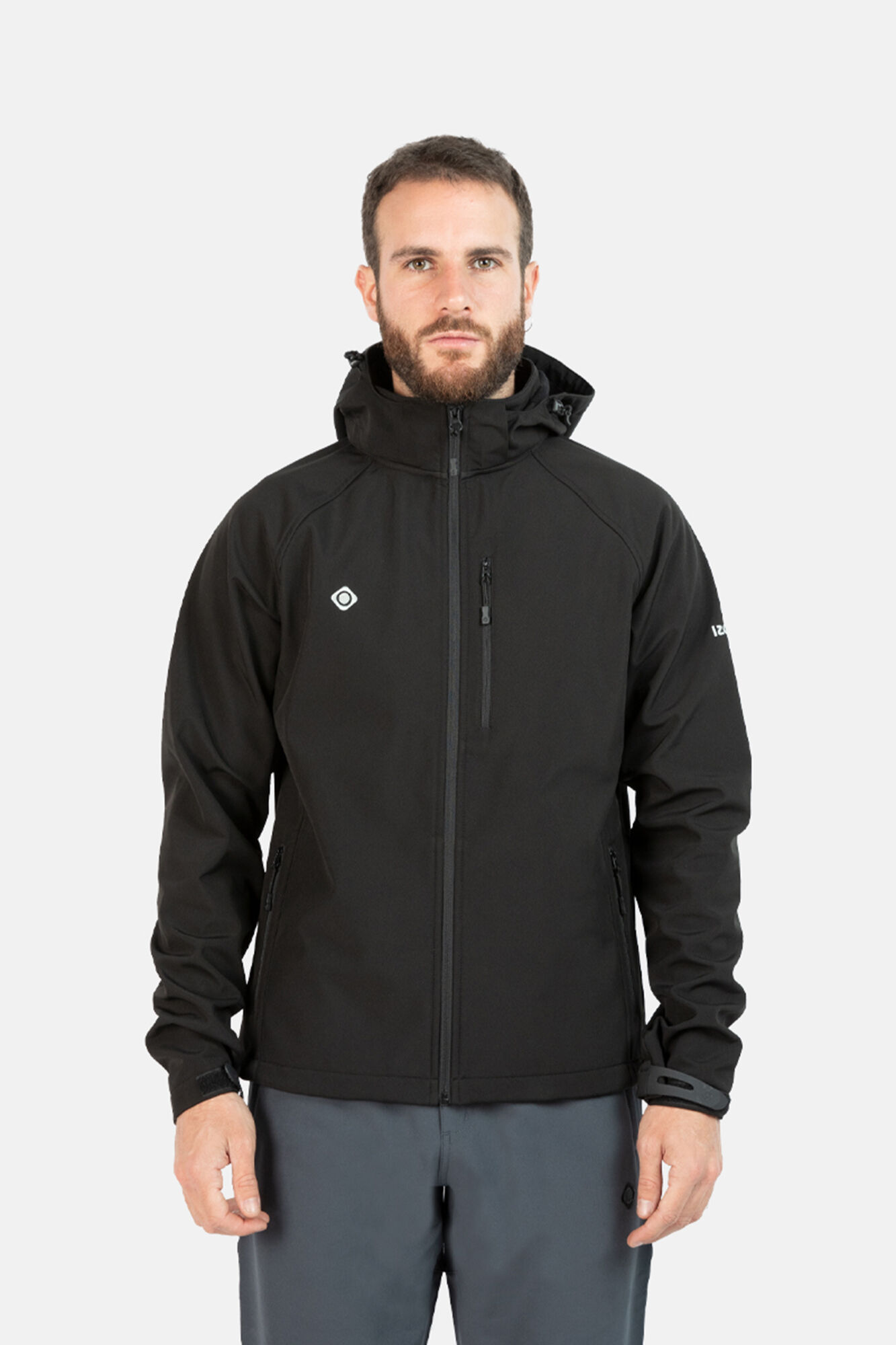 Jaqueta corta-vento softshell Haiti - Preta