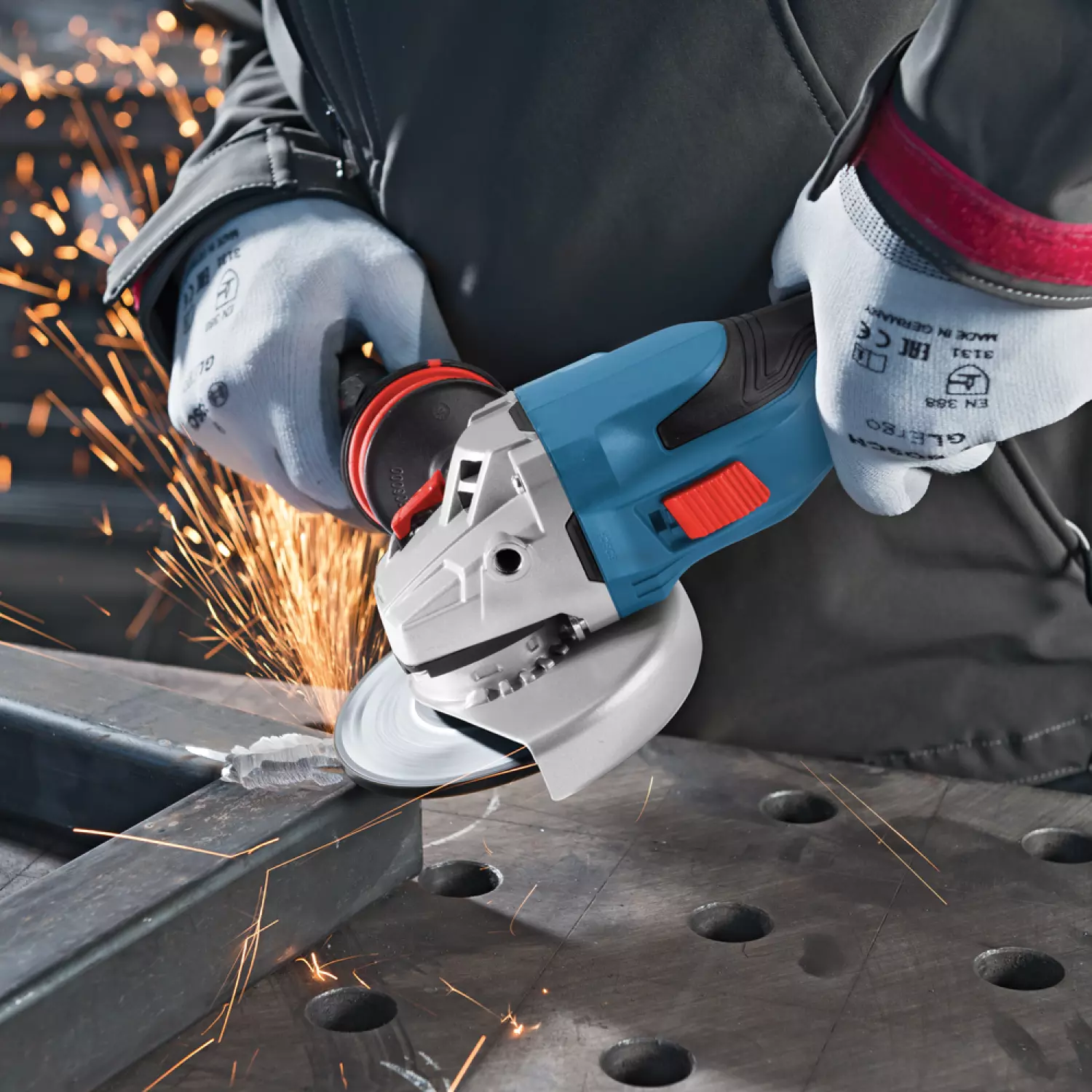 Bosch GWS 18 V-15 C 18V Li-Ion accu BiTurbo haakse slijper in L-boxx - 125mm - koolborstelloos