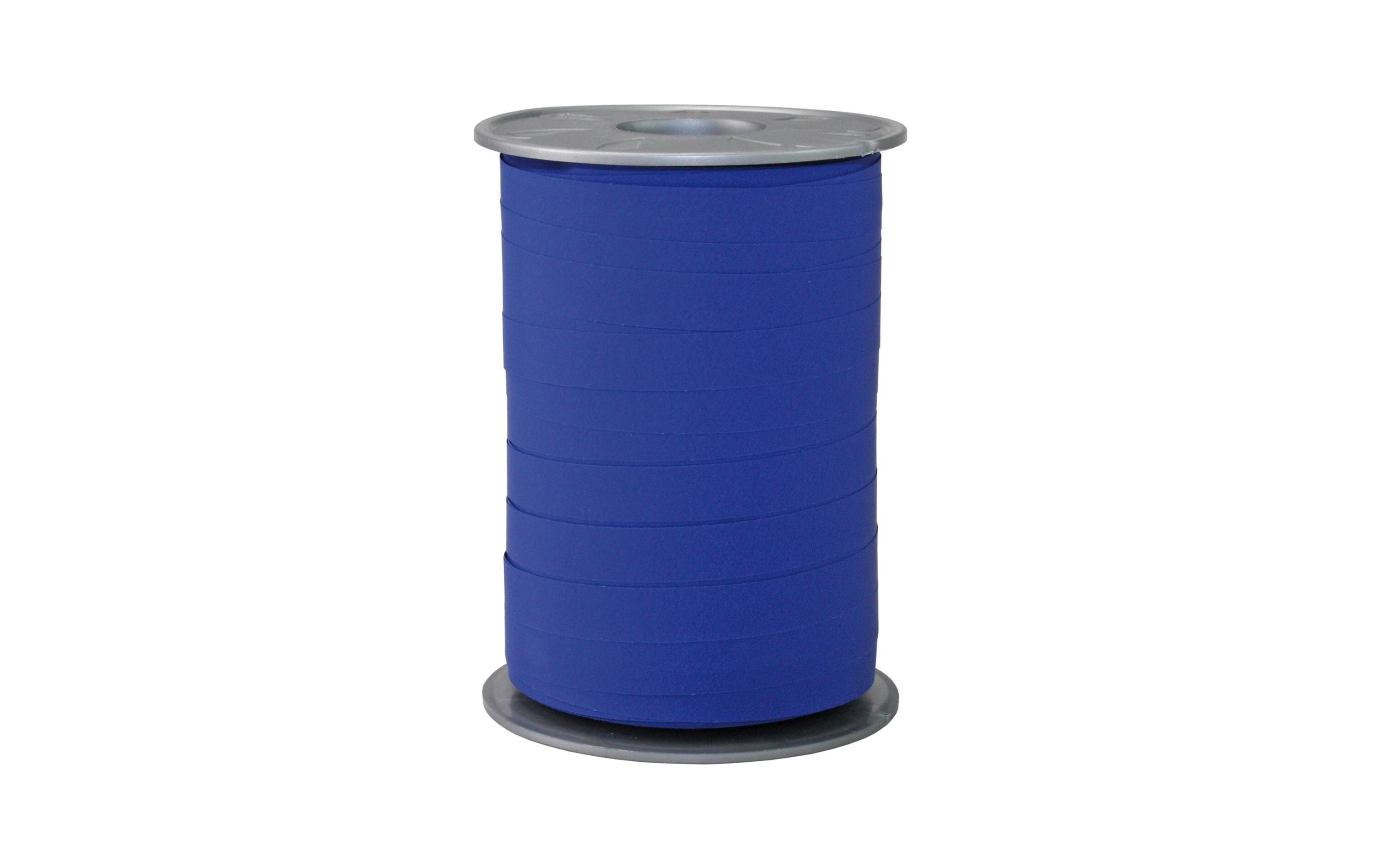 Geschenkband Opak Matt 1 cm x 200 m, MarineblauKräuselband für Geschenke