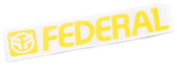 Sticker FEDERAL 170mm Die Cut Sticker Yellow