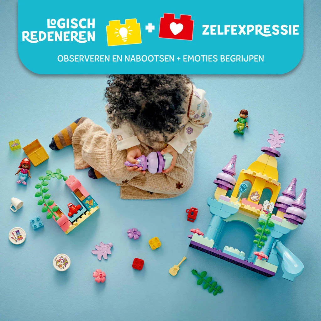 Super leuke set!Disney Ariëls magische onderwaterpaleis Bouwbaar Speelgoed voor Peuters 10435