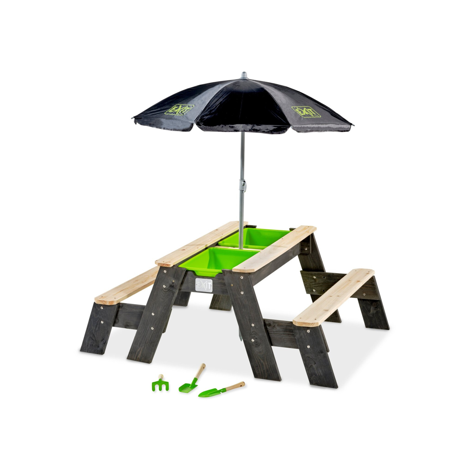 EXIT Aksent zand-, water- en picknicktafel (2 bankjes) met p