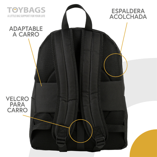 Mochila Escolar Americana Pokémon, Adaptável + Carrinho para Brinquedos, 4 Rodas, Rotação 360°
