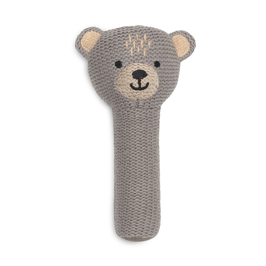 Hochet ourson en tricot