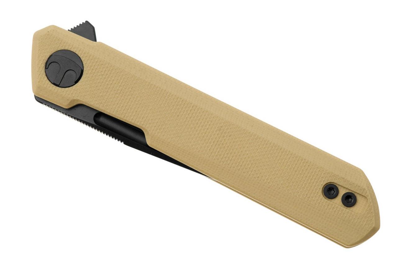 Bestechman Mini Dundee BMK03I Black PVD Khaki G10, zakmes, Ostap Hel Design