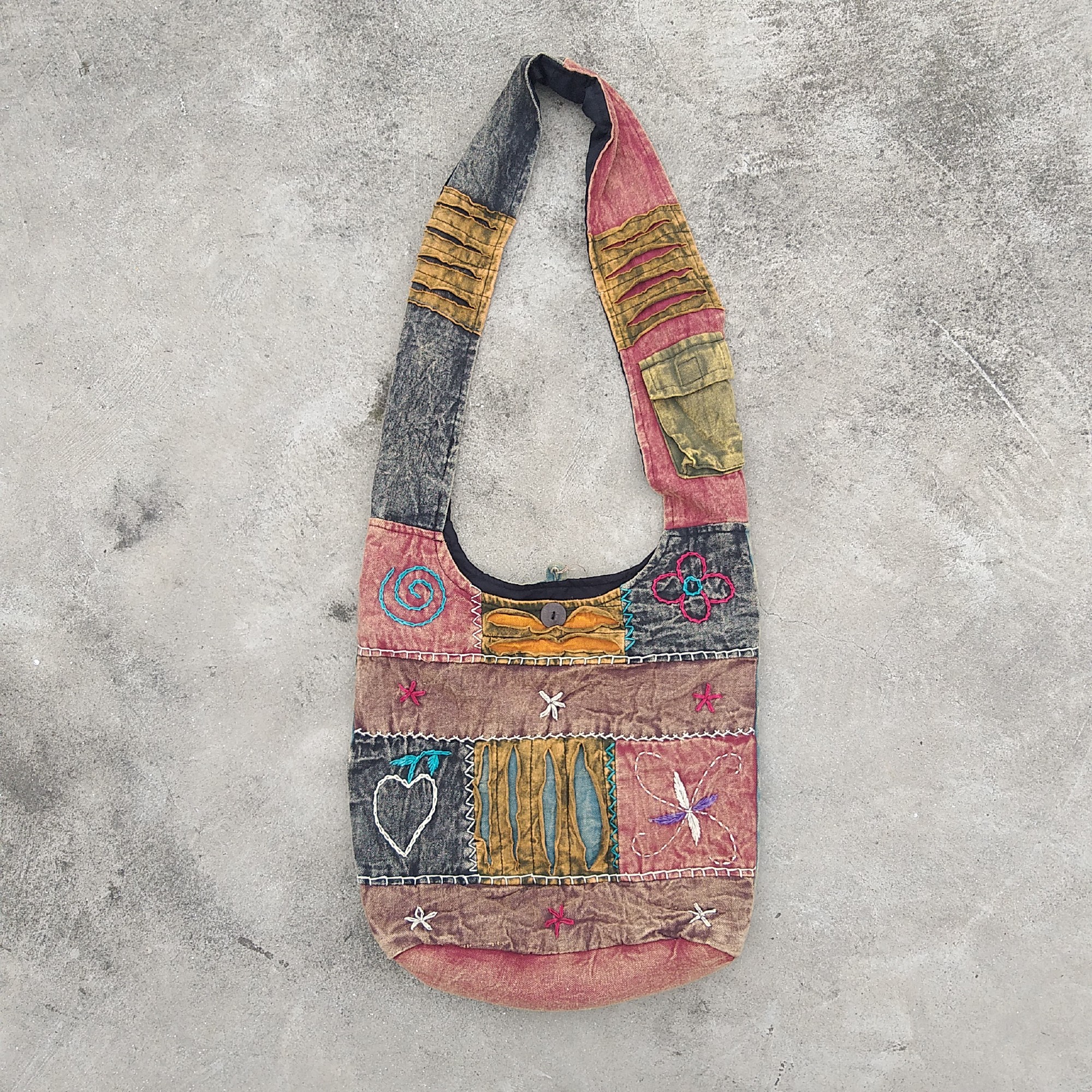 Cross-Over-Bag 'Symbols', multicolor, B 32 cm, H 37 cm günstig bestellen