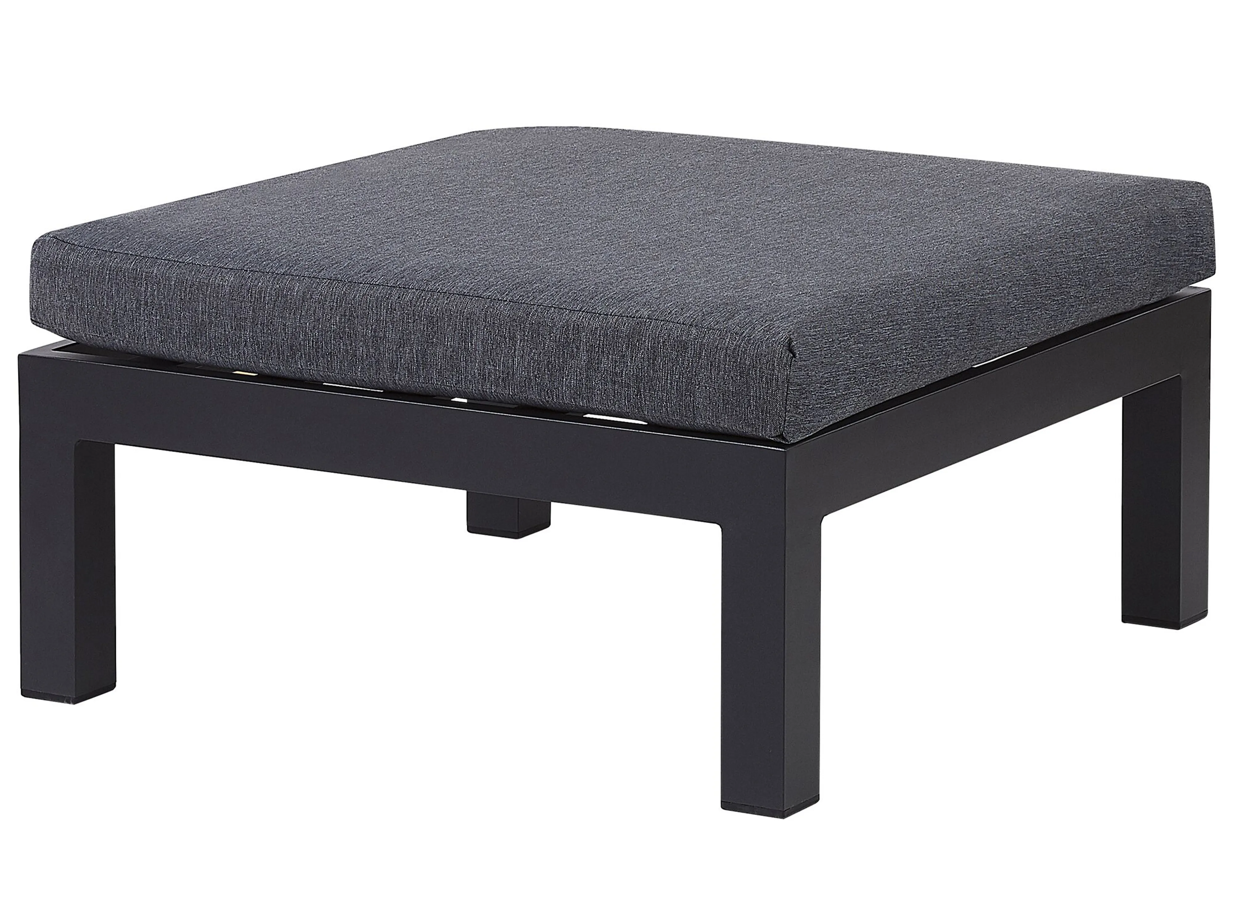 Tuin hoekloungeset met tafel 5-zits MESSINA linkszijdig Metaal Zwart