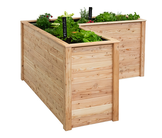 Hochbeet, L-Form, Lärche
