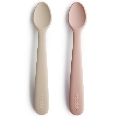 Mushie siliconen babylepels blush & shifting sand - 2st