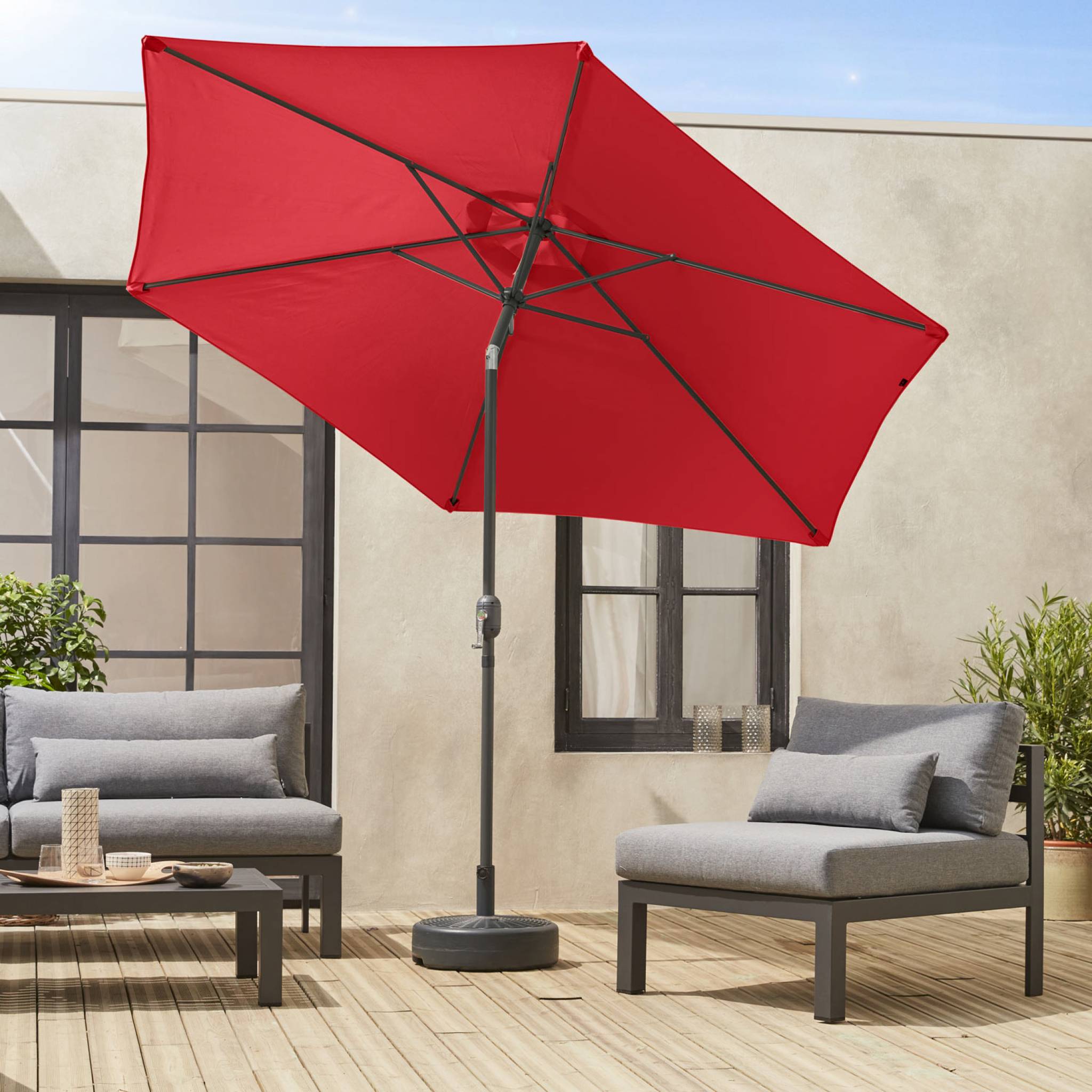 sweeek - Ronde parasol 3m met centrale mast