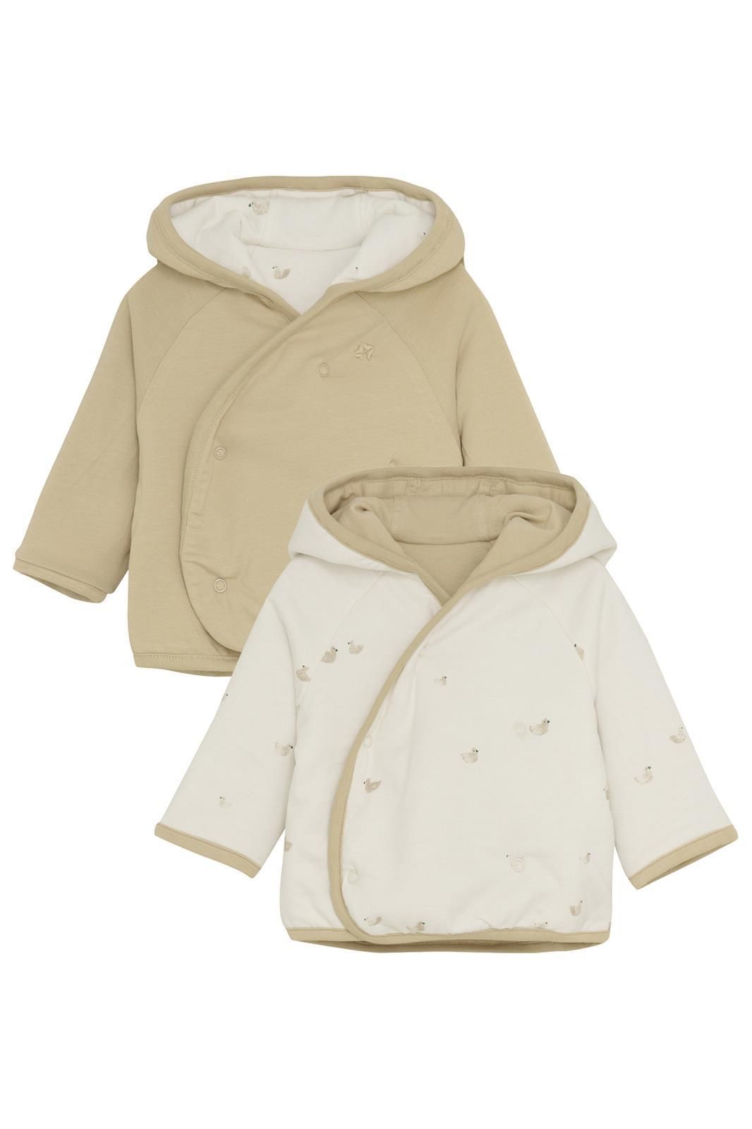 Noppies Newborn Vest Nuru - Reversible - Animals pattern Off white