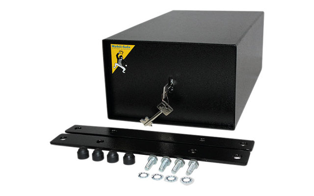 Mobil Safe Sitzsockelsafe mit Doppelbart-Sicherheitsschloss für Iveco Daily 40 x 22 x 14 cm