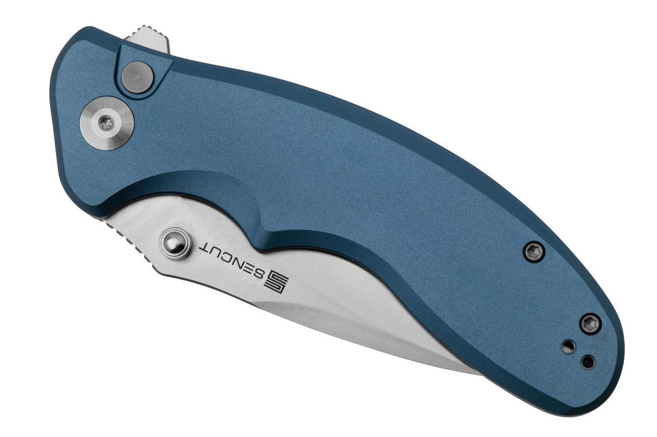 SENCUT Cybrix S23098A-4 Satin 9Cr18MoV, Blue Aluminium zakmes