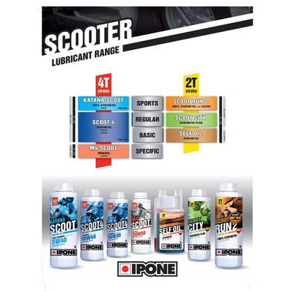 Huile moteur Ipone SCOOT CITY - 1 LITRE Universel