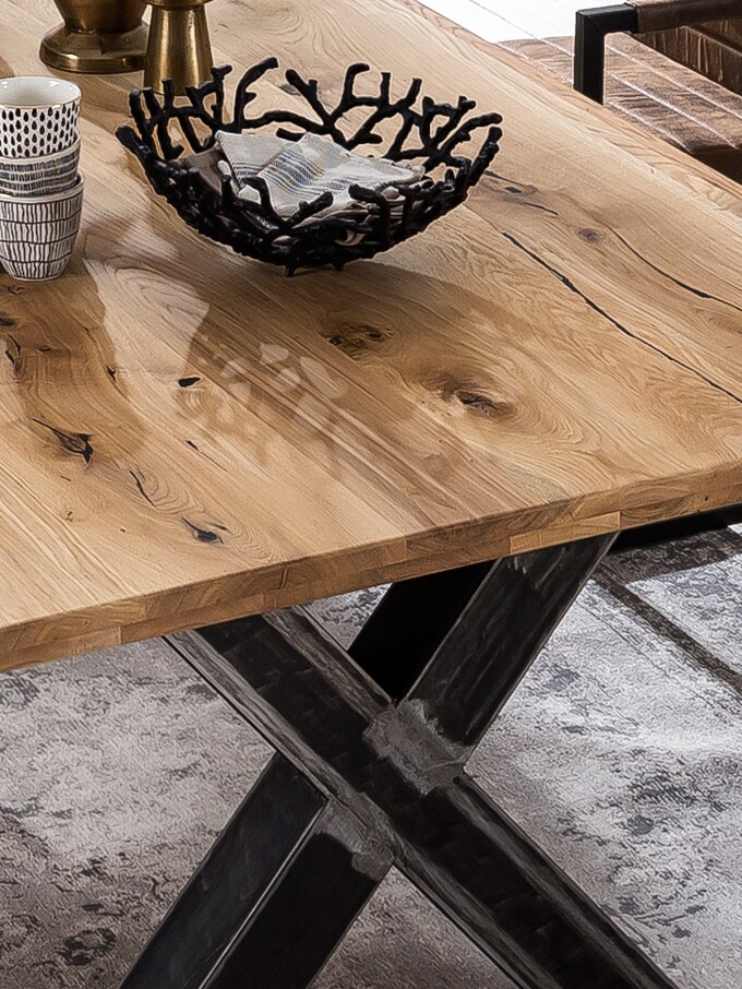 Tischplatte 180x100 Wildeiche Esstisch Schreibtisch DIY Esszimmer Küche Tisch