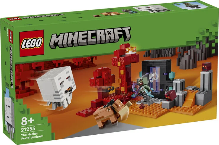 Lego Baghold ved Nether-portal 21255