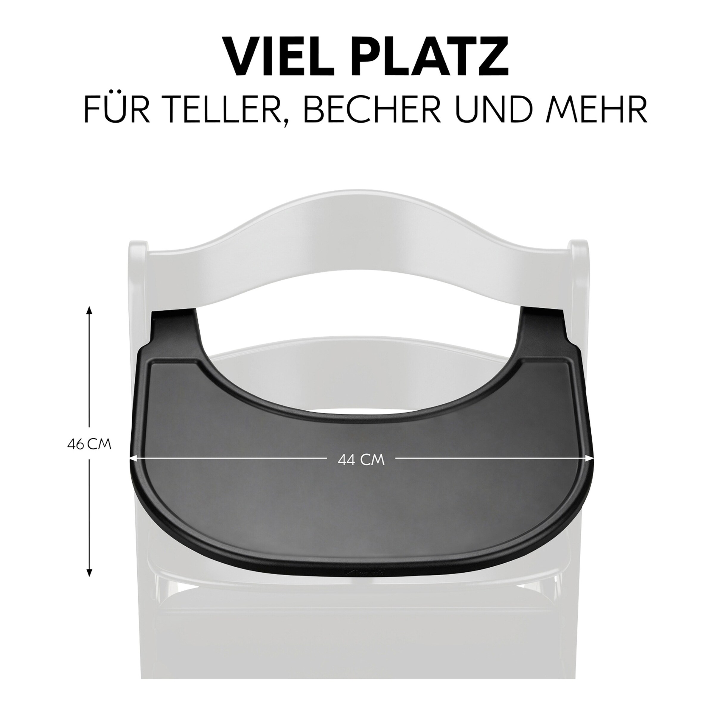 Hauck Hochstuhltisch Alpha Click Tray black