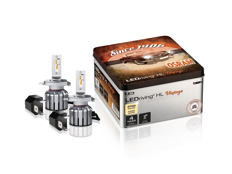 OSRAM LEDriving Off-Road LED Retrofit Vintage H4/H19/R2(Bil Leistungsstarke LED-Nachrüstlampe