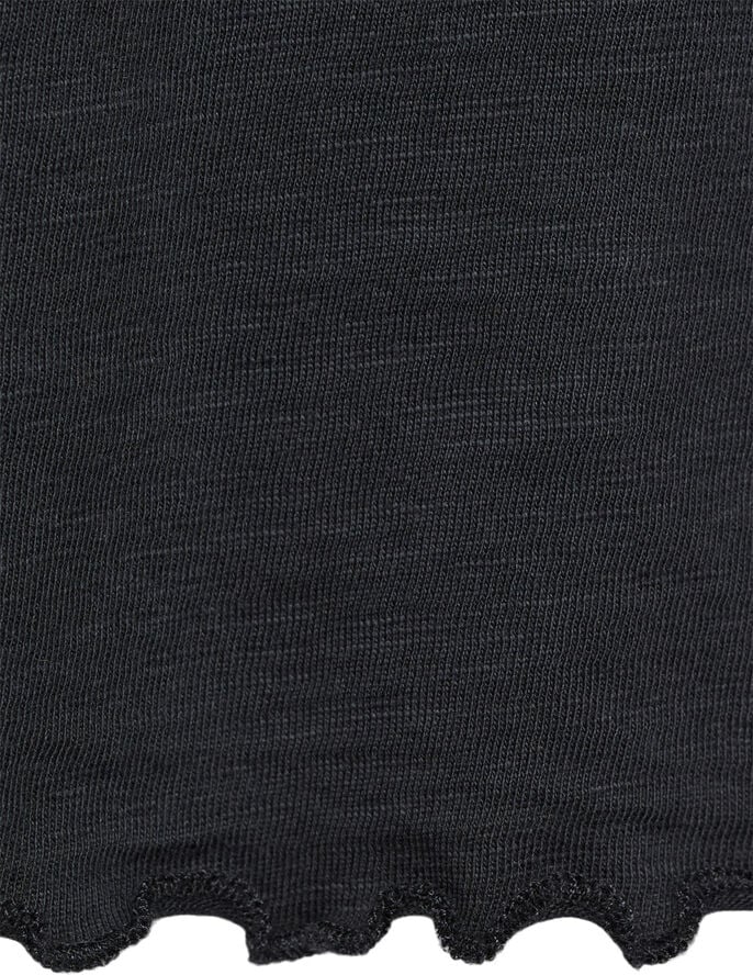 MANGO Short-sleeved cotton t-shirt Black