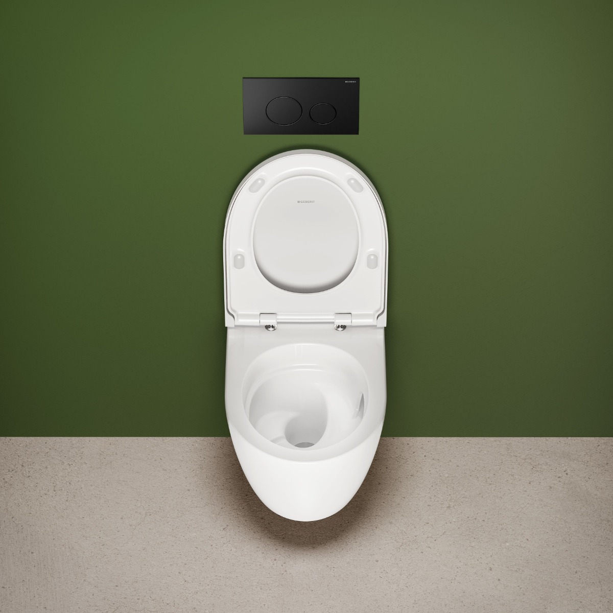 Geberit iCon Compact toilet met Turboflush, Keratect en softclose zitting wit glans