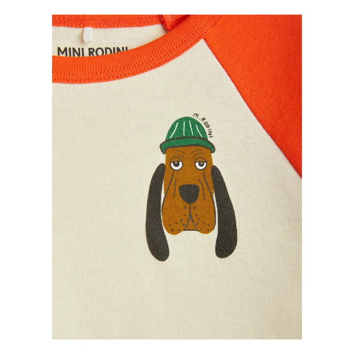Mini Rodini T-Shirt Coton Bio Chien | Rouge