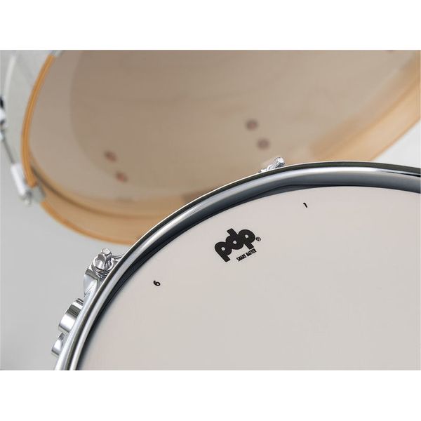 DW PDP CM7 Rock Silver to Black