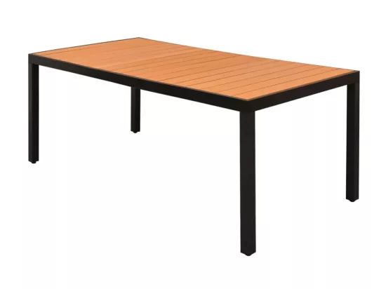 Salon de jardin 9 pcs PVC Résine tressée Noir et marron