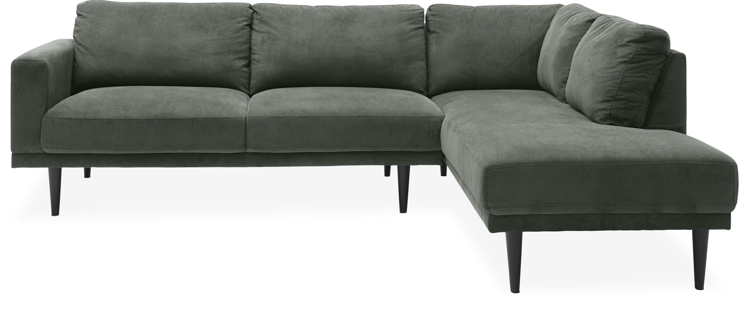 Mexico V1 højrevendt hjørnesofa med pufafslutning