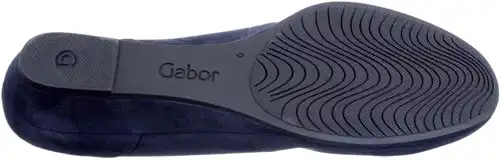Gabor blauw 02.690.46 - maat 11 ballerina blauw - maat 11 Calandschoen