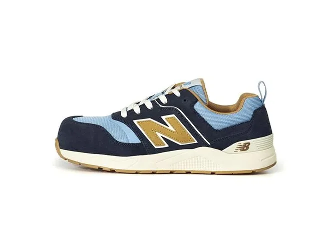 New Balance sik. Sko str. 43 - Elite Lite Blue/Coffee, åndbar, blød mellemsål, med snørre