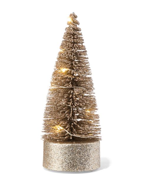 Arbre de Noël doré avec lumières