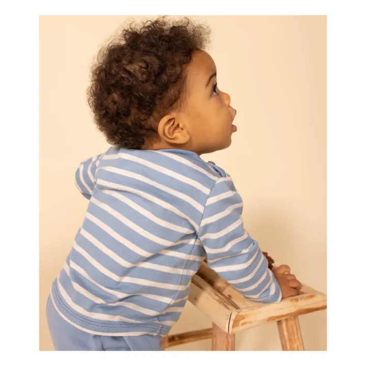 Petit Bateau Marinière en Jersey | Bleu