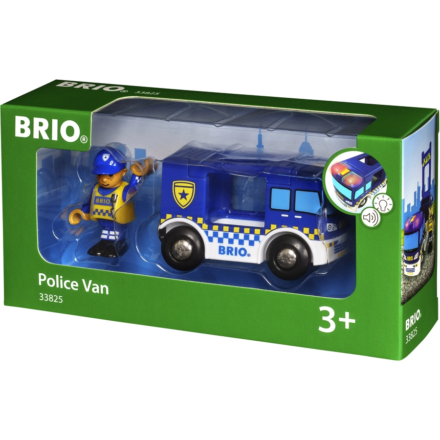 BRIO® WORLD Polizeiwagen mit Licht und Sound 33825