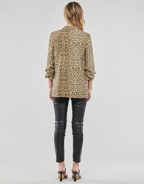 Pieces - PCBOSS 3/4 PRINTED BLAZER - Léopard