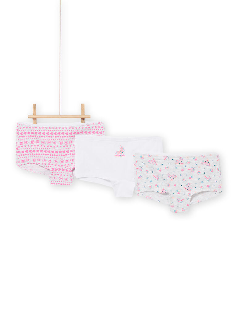 Lot de 3 shortys assortis enfant fille