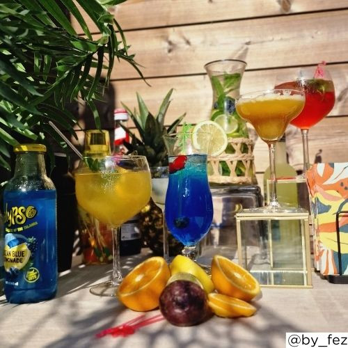 Blue Hawaii glas - 440 ml - set van 4