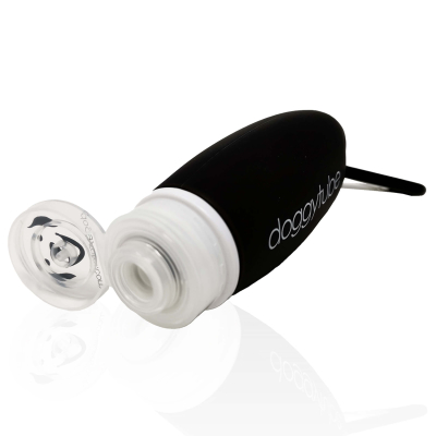 Doggyroller Doggytube mit Karabiner schwarz