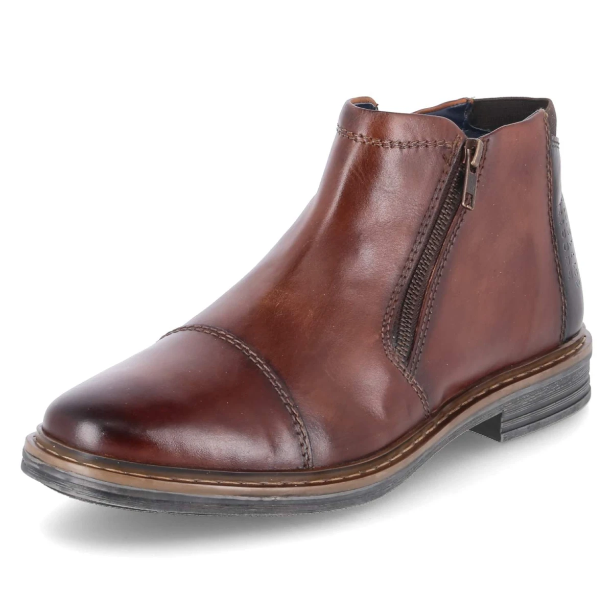 BugattiStiefeletten - cognac / dark brown