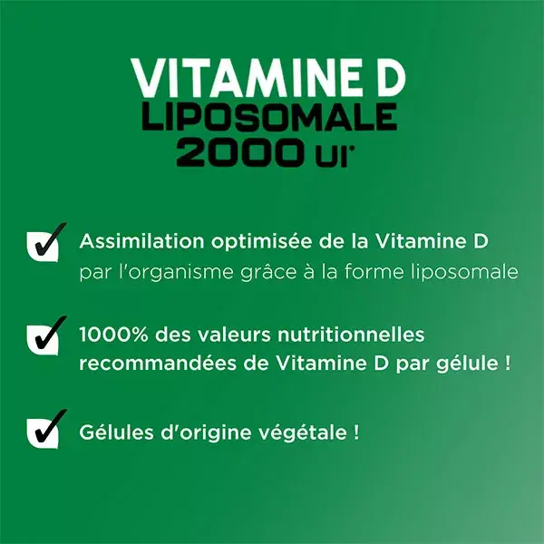 Forté Pharma Vitamina D Lipossomal 2000 UI para Imunidade Óssea - 30 Cápsulas Vegetais