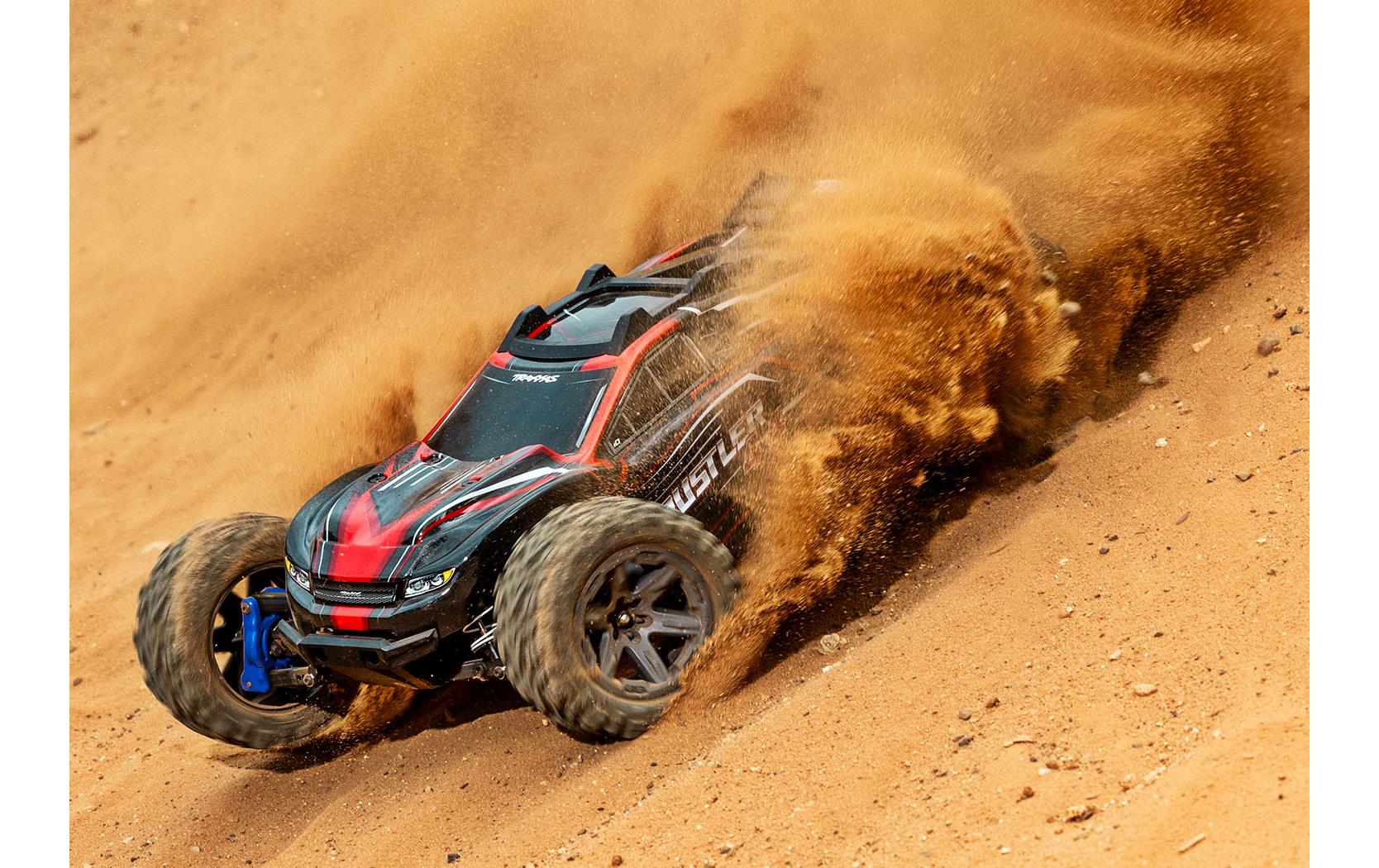 Stadium Truck Rustler 4x4 BL-2s Rot, ARTR, 1:10<br>Robuster 4WD Brushless Stadium Truck