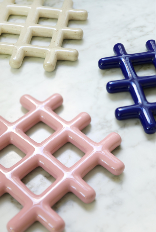 &klevering Trivet onderzetter 19x19 blauw