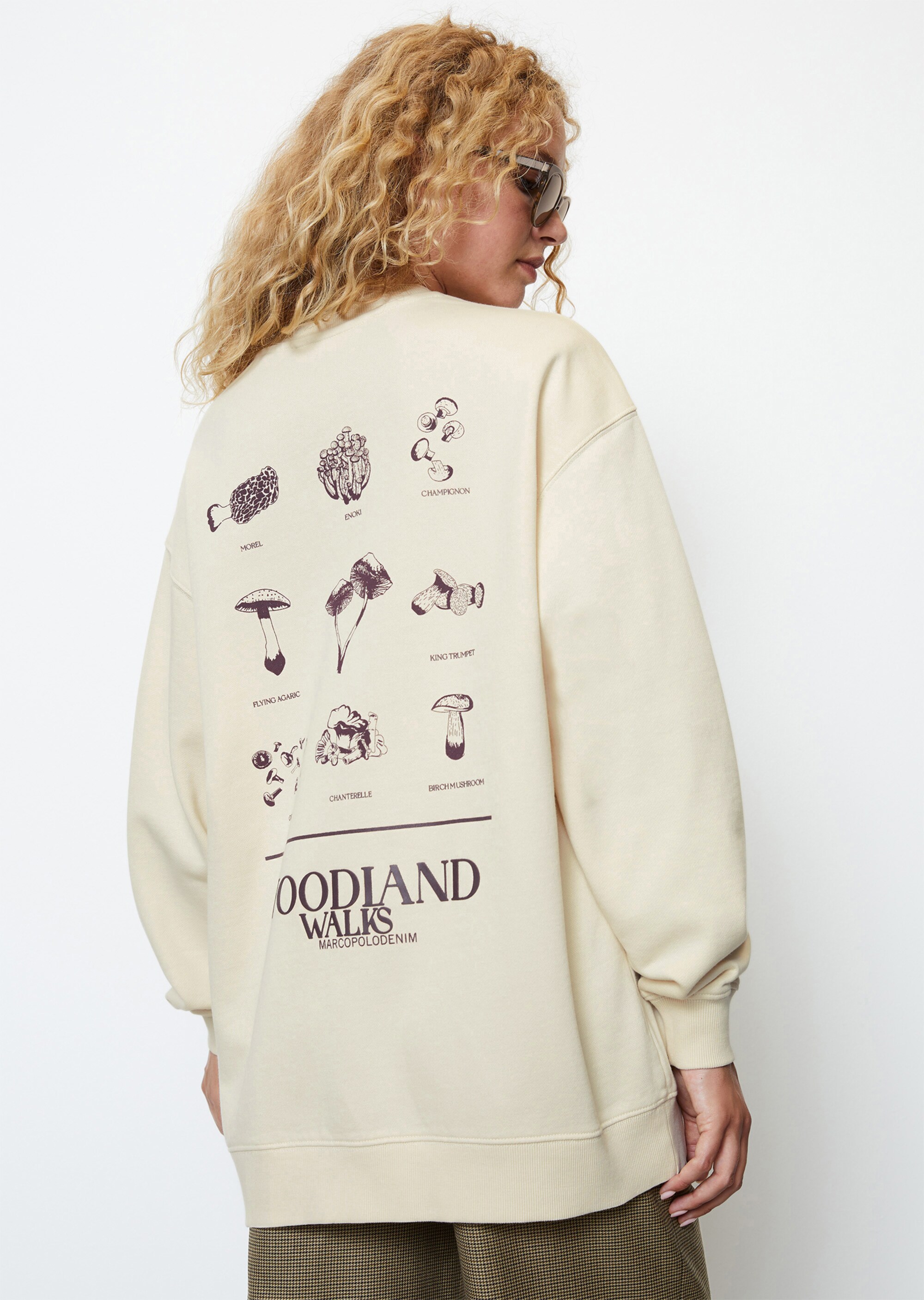 Oversize Sweatshirt mit Printaus Organic Cotton