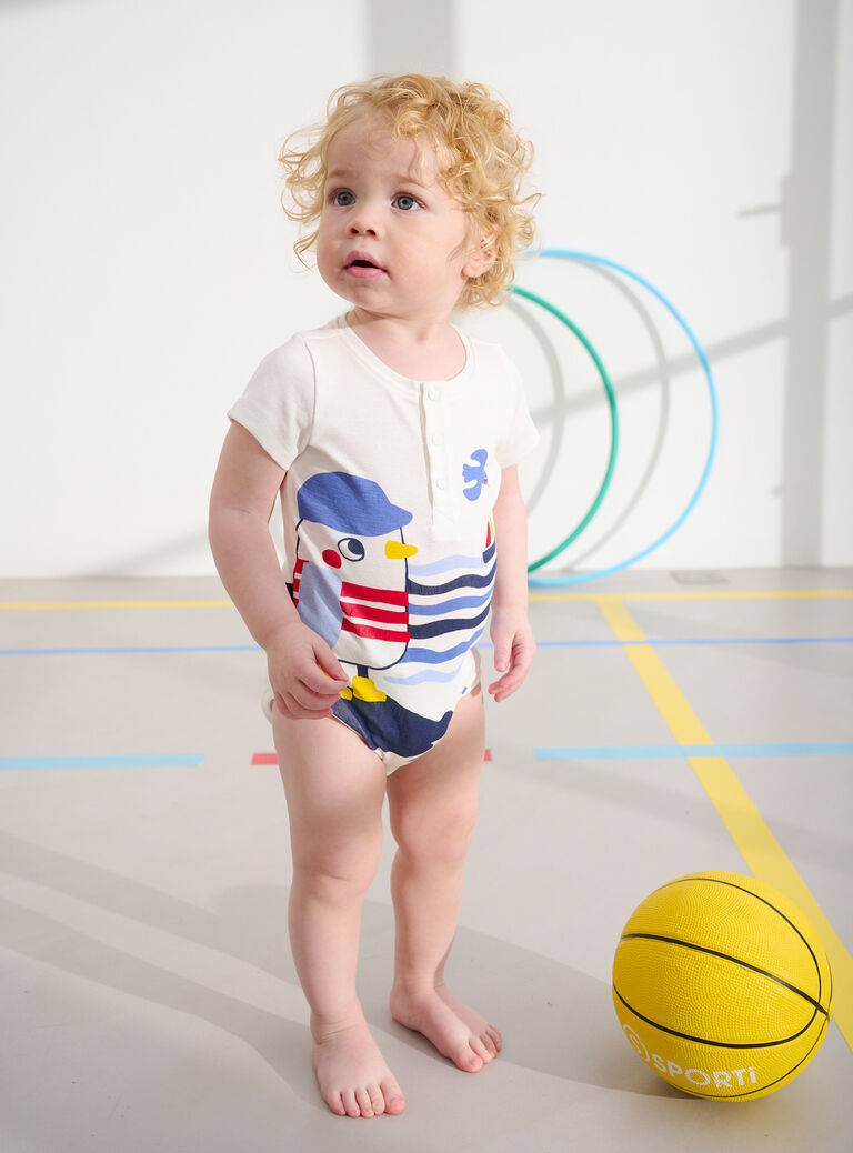 Body à animation mer pour bébé garçon