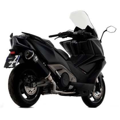 Silencieux Arrow Urban Alu Dark embout Acier noir - Noir