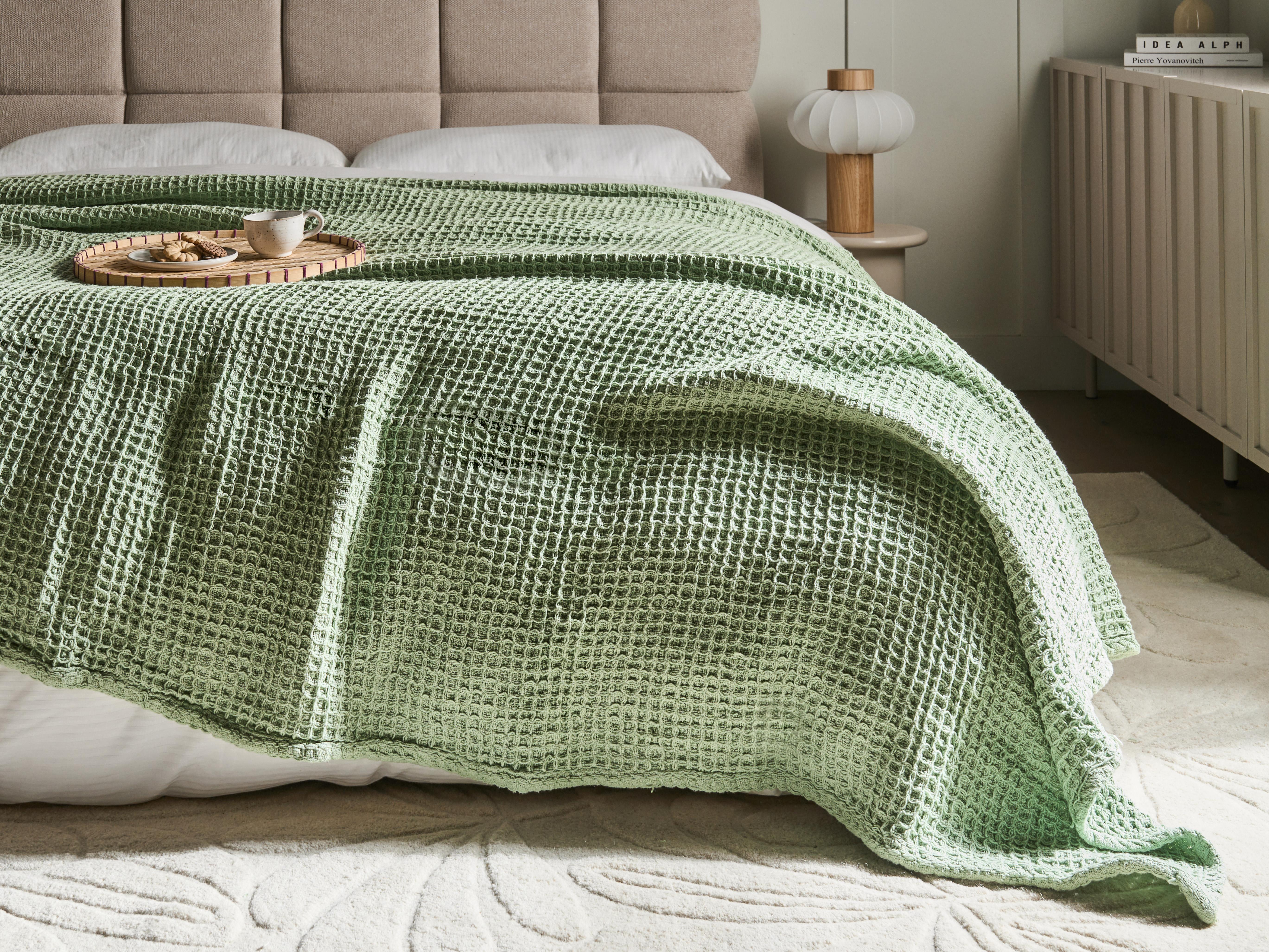 Sprei CHAGYL Katoen 220 x 240 cm Groen