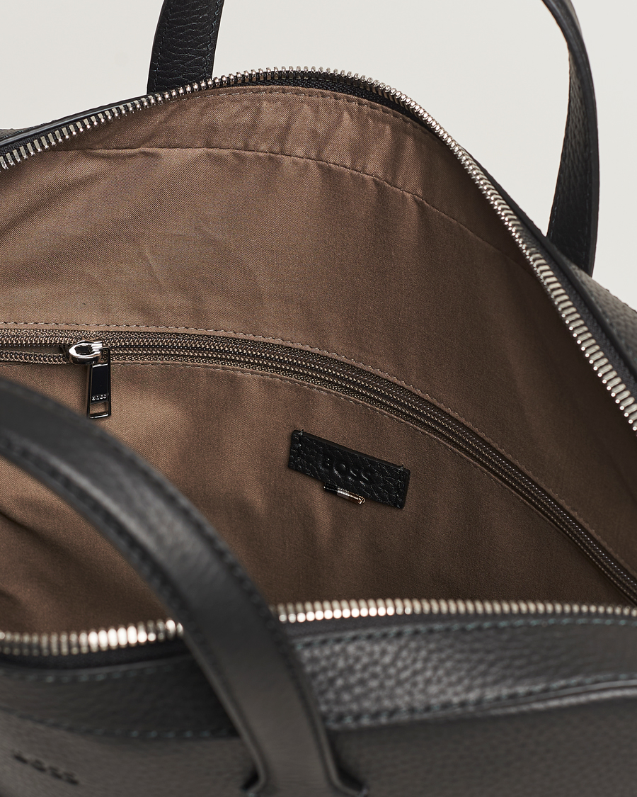 Crosstown Computer Leather Bag Black