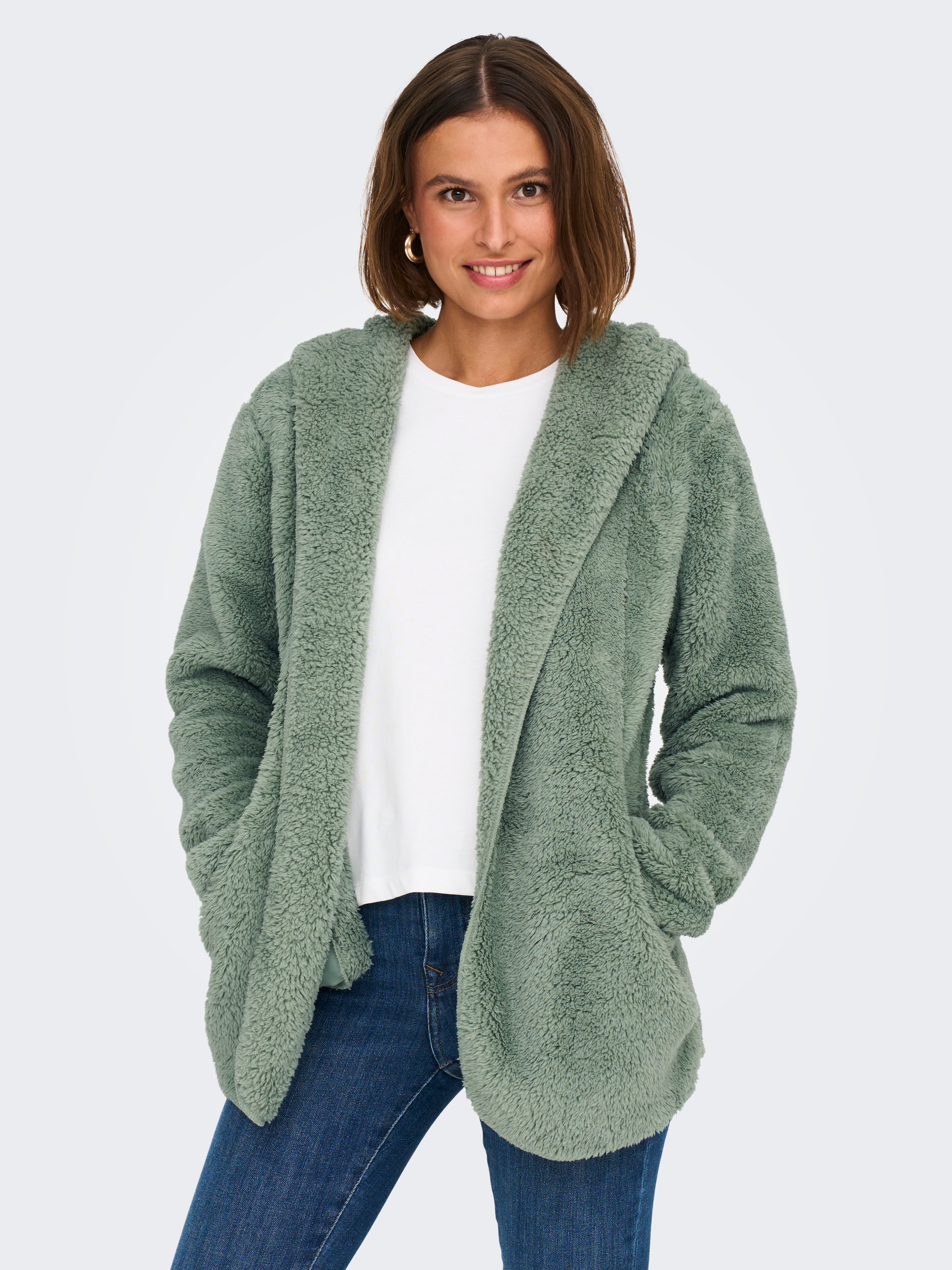 ONLCONTACT Teddyfell Jacke Lily Pad
