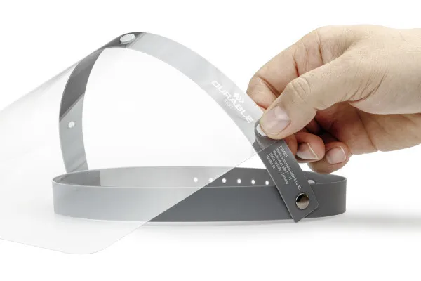 Ansigtsvisir Durable med vippefunktion - CE-mærket visir (1 stk.)